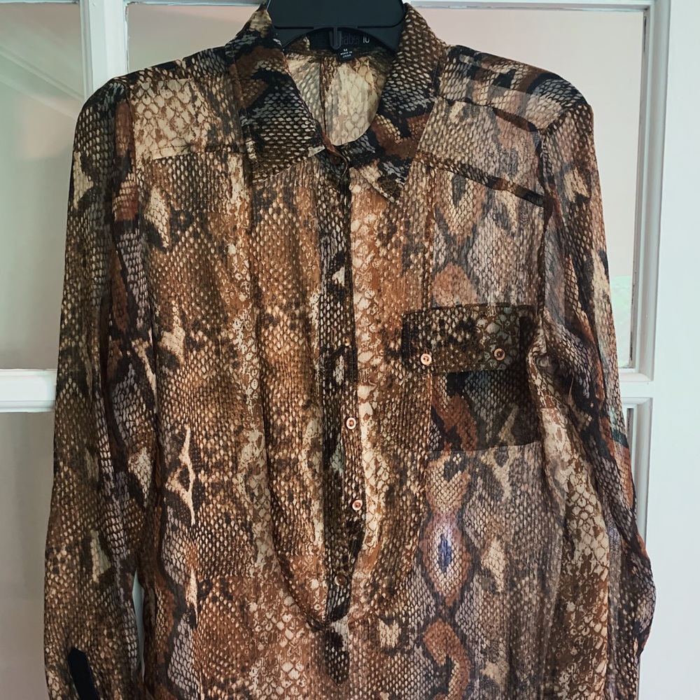 snakeskin pattern blouse - Picture 3 of 3